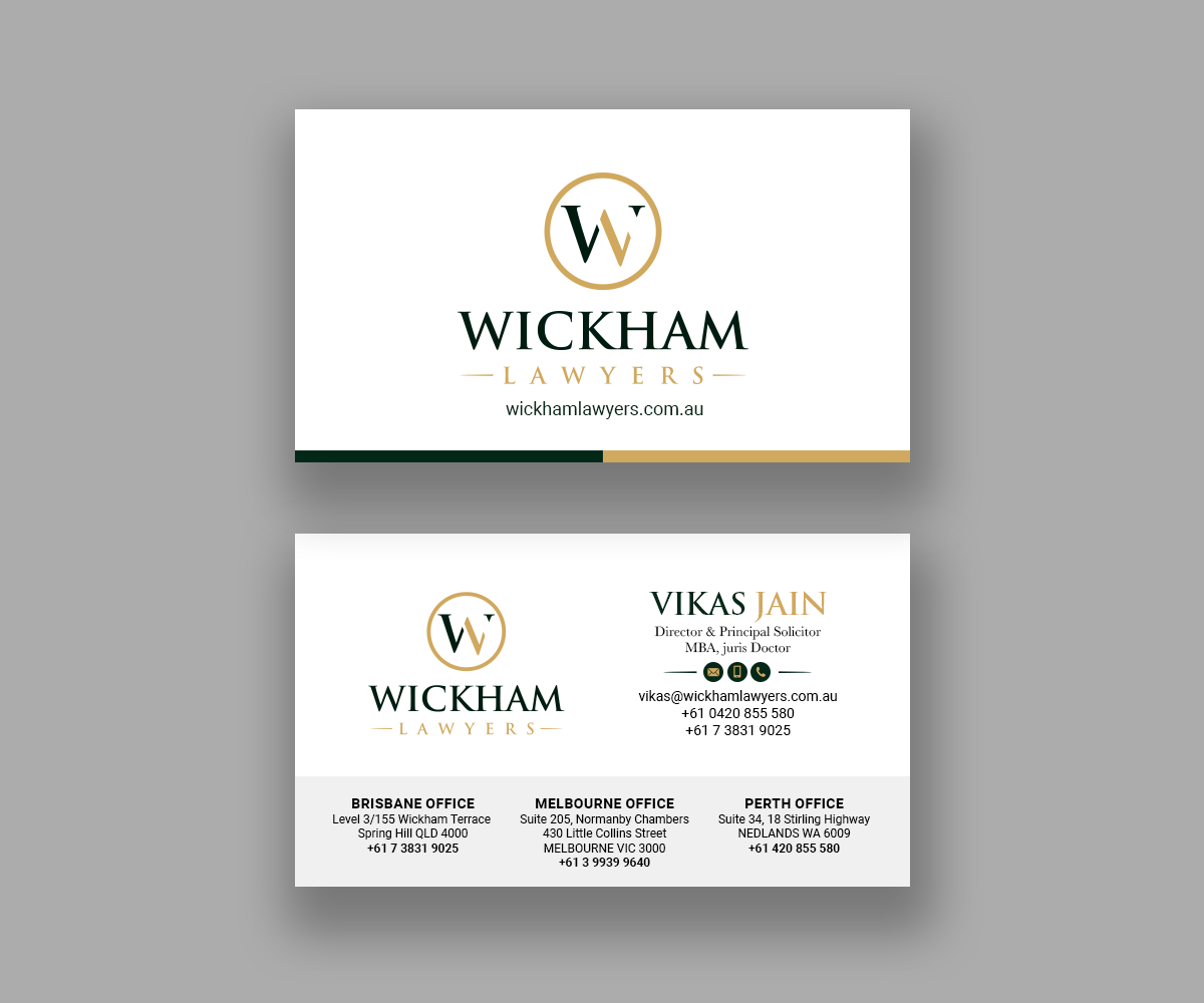 Business Card Design by Andrés Sebastián for this project | Design #33200663