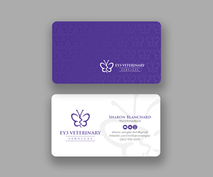 Business Card Design by Andrés Sebastián for EY3 Veterinary Services | Design #33198945