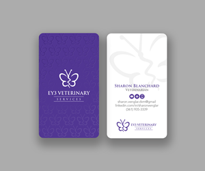 Business Card Design by Andrés Sebastián for EY3 Veterinary Services | Design: #33199042