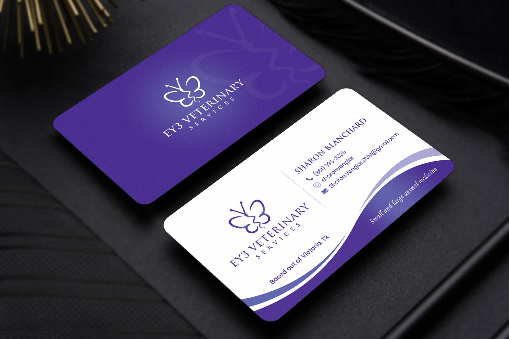 Business Card Design by Sandaruwan for EY3 Veterinary Services | Design #33197474