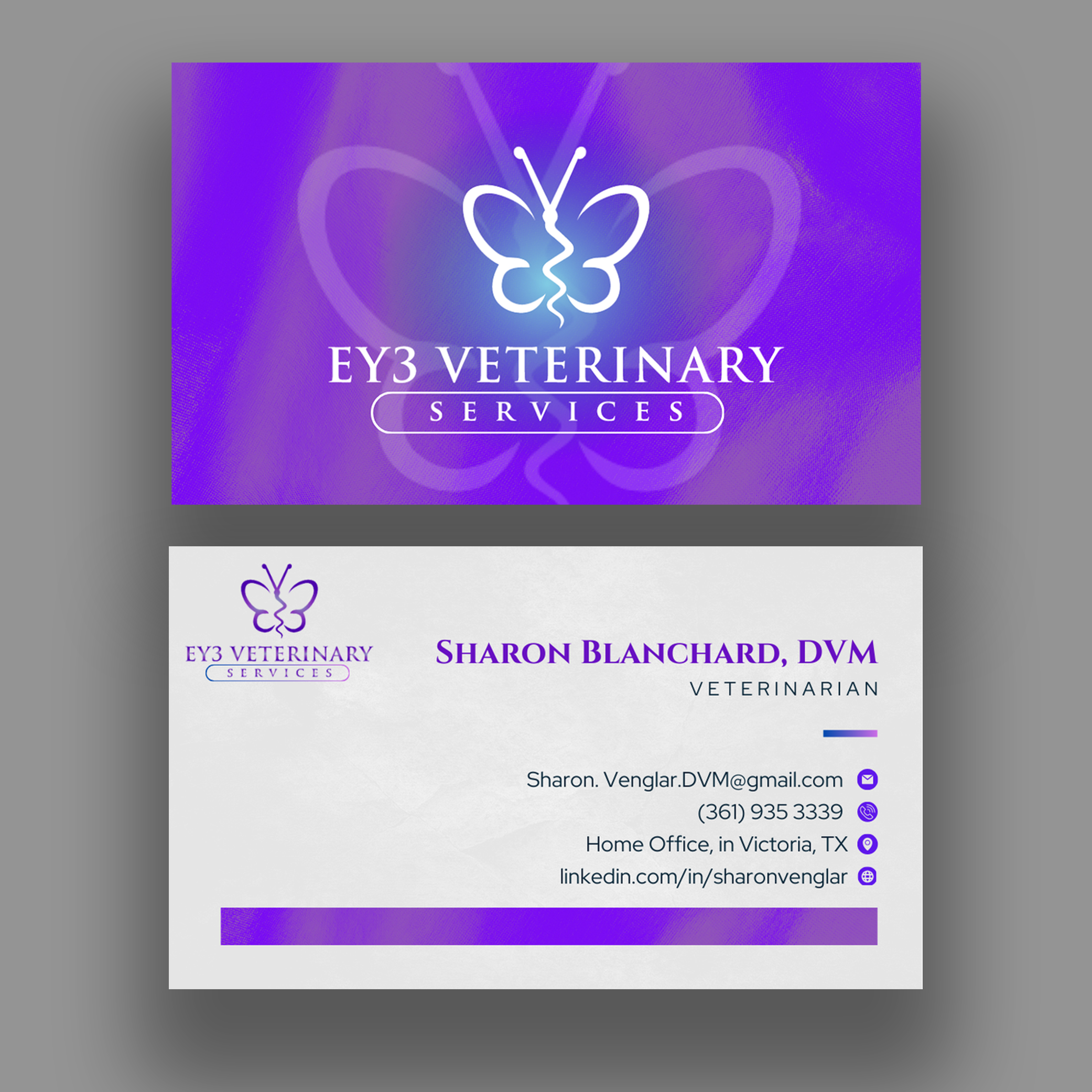 Business Card Design by AP Creatives for EY3 Veterinary Services | Design #33197191