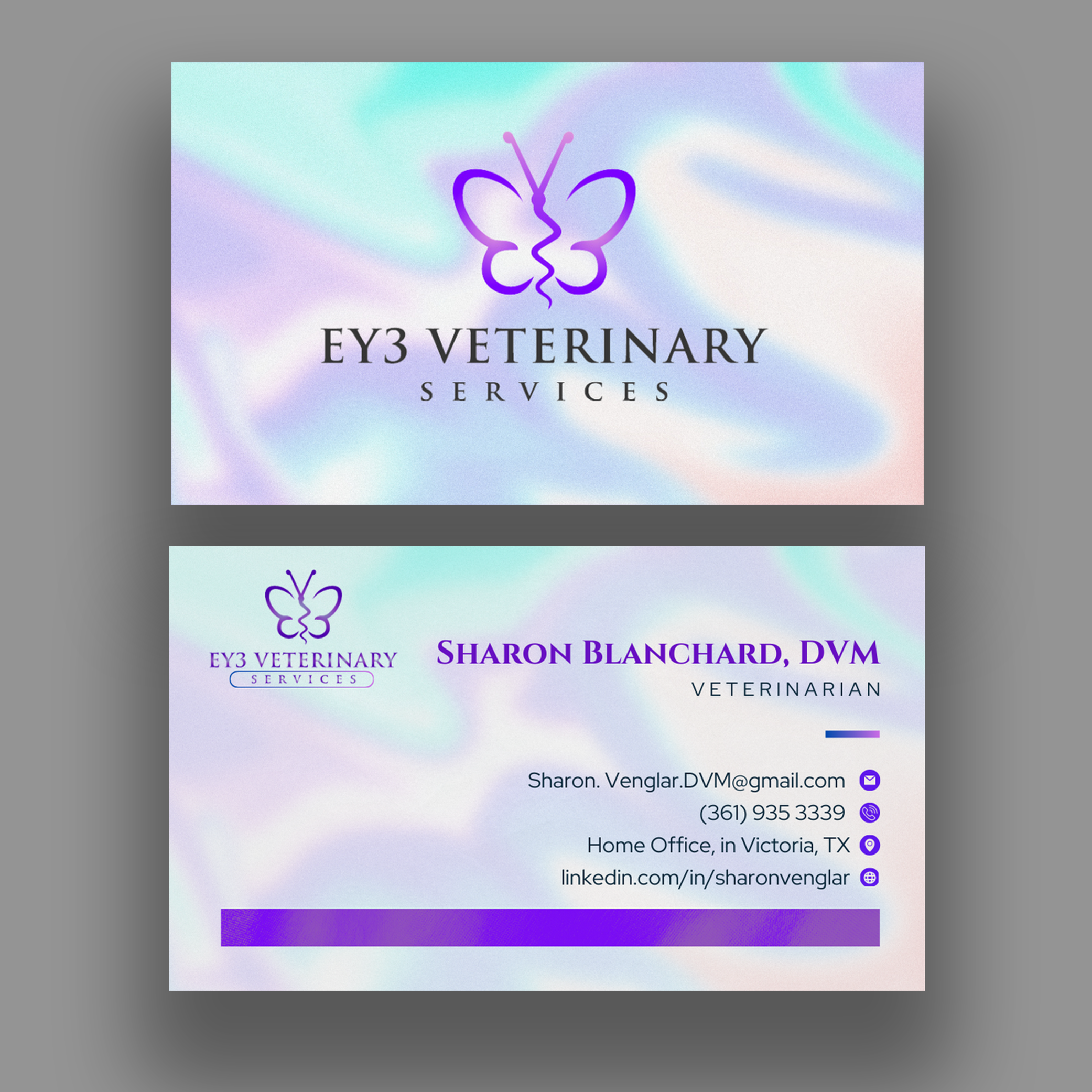 Business Card Design by AP Creatives for EY3 Veterinary Services | Design #33197197