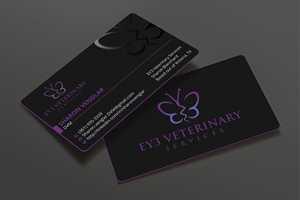 Business Card Design by Expert Bappy for EY3 Veterinary Services | Design: #33209410