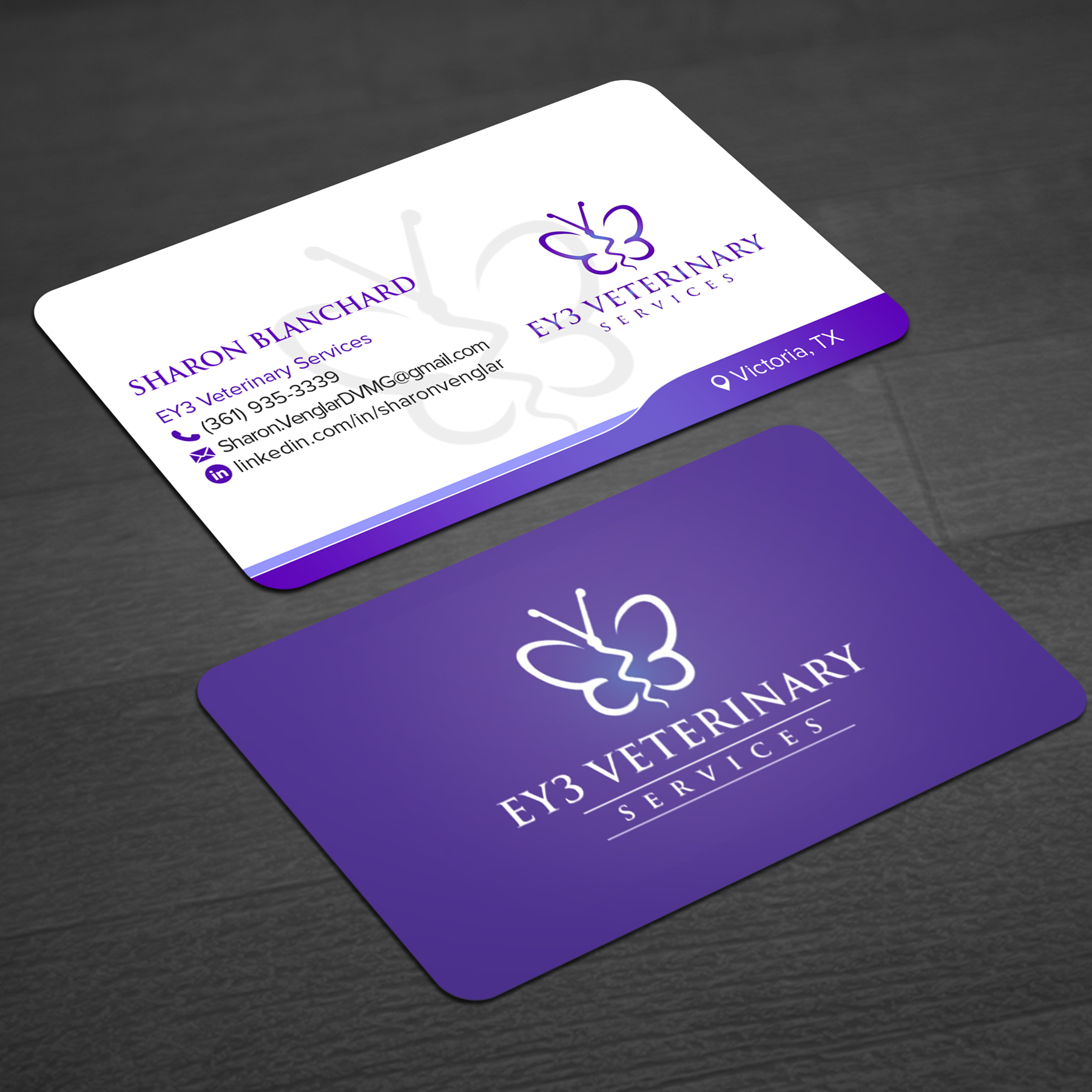 Diseño de Tarjeta de Presentación por WellDesign para EY3 Veterinary Services | Diseño #33202121