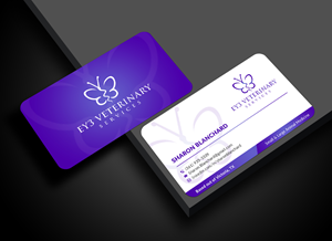 Business Card Design by Sun Moon Graphic Designer for EY3 Veterinary Services | Design: #33196767