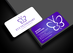 Business Card Design by Sun Moon Graphic Designer for EY3 Veterinary Services | Design: #33196768