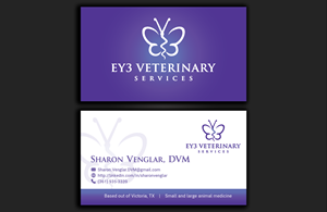 Business Card Design by DesignerShahadat for EY3 Veterinary Services | Design: #33197084