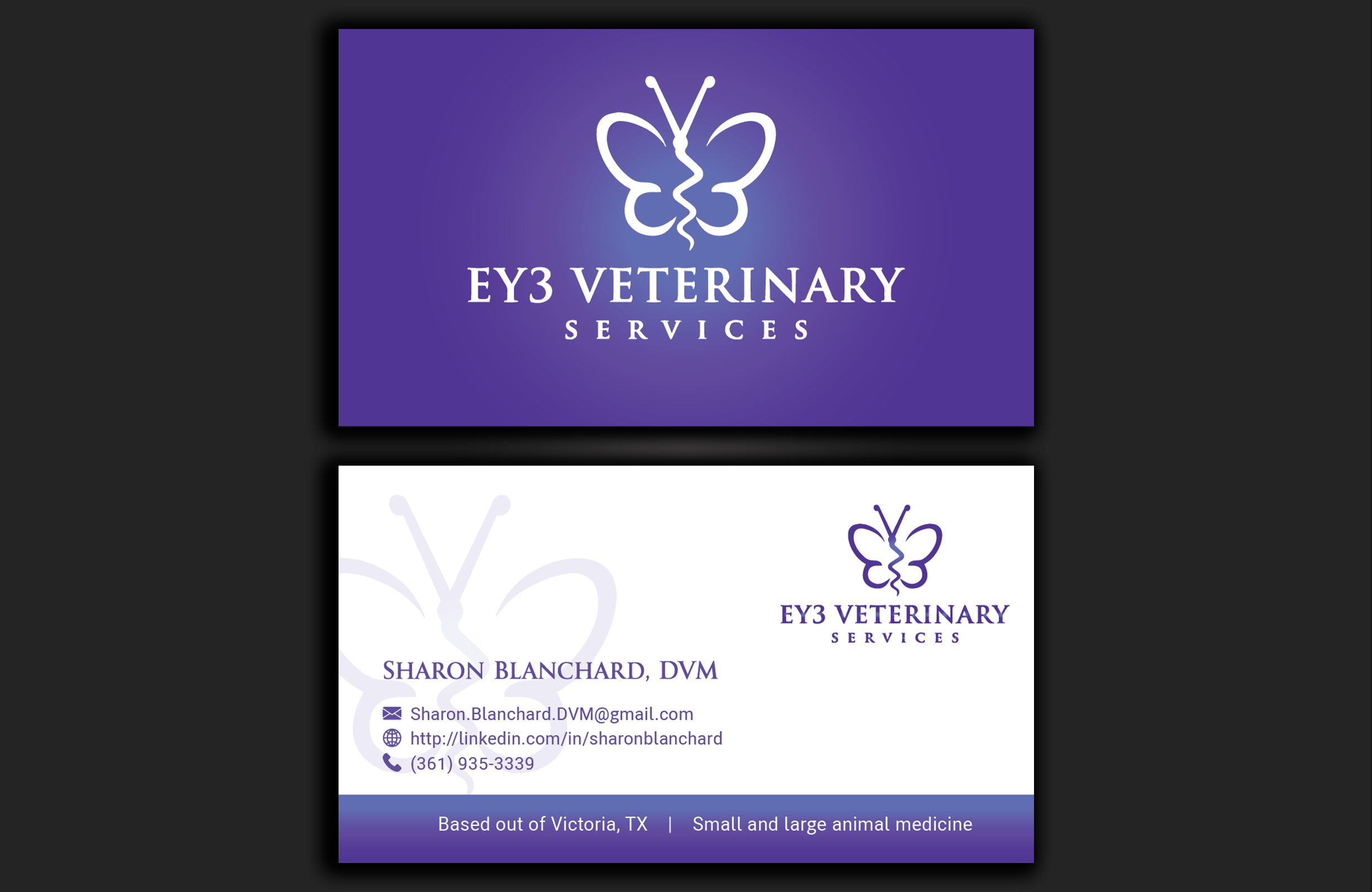 Design de Carte de Visite par DesignerShahadat pour EY3 Veterinary Services | Design #33197098