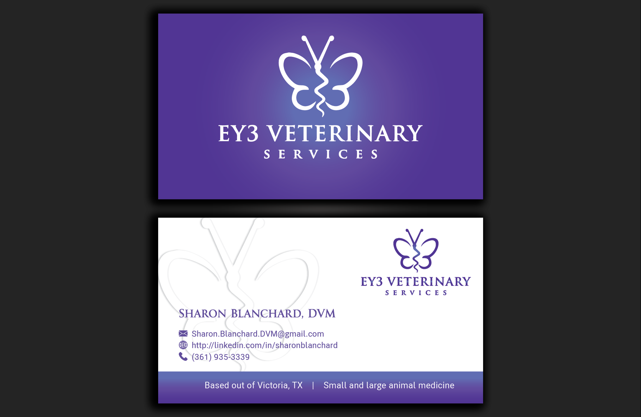 Design de Carte de Visite par DesignerShahadat pour EY3 Veterinary Services | Design #33197107