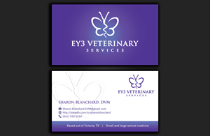 Business Card Design by DesignerShahadat for EY3 Veterinary Services | Design: #33197107