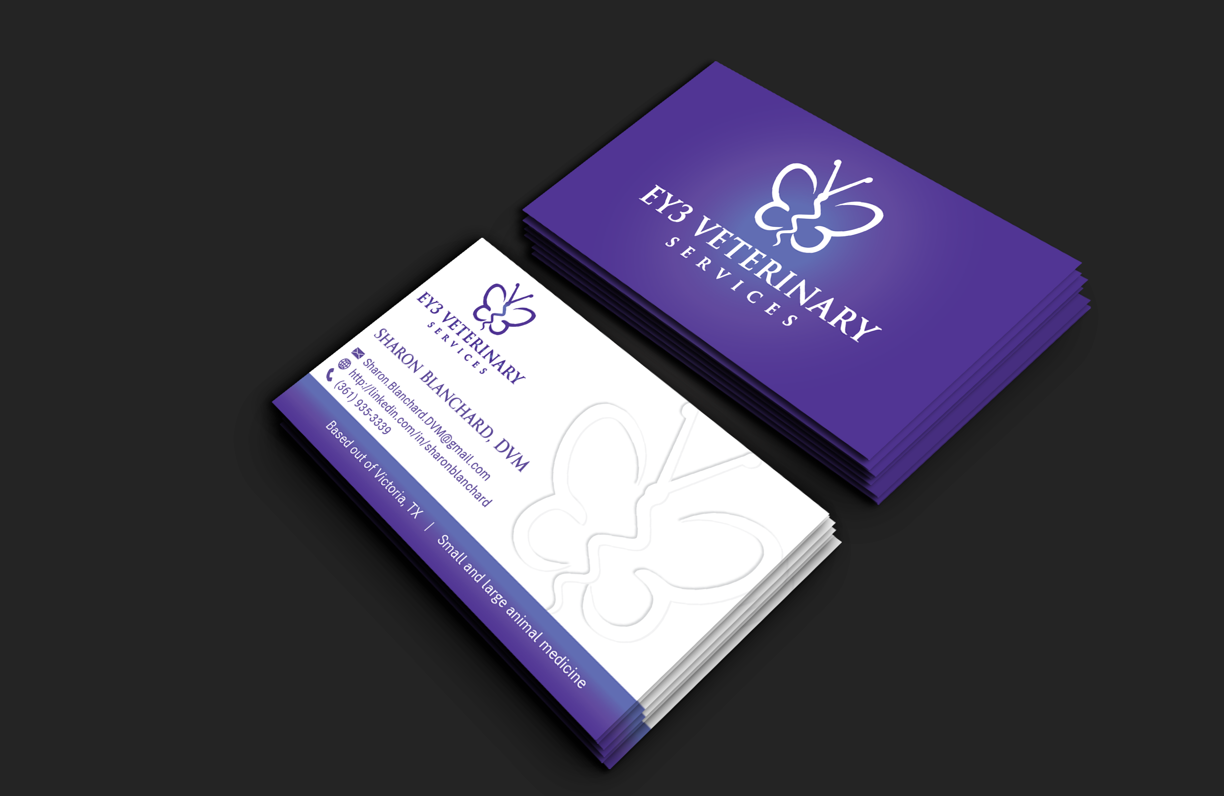 Design de Carte de Visite par DesignerShahadat pour EY3 Veterinary Services | Design #33197115