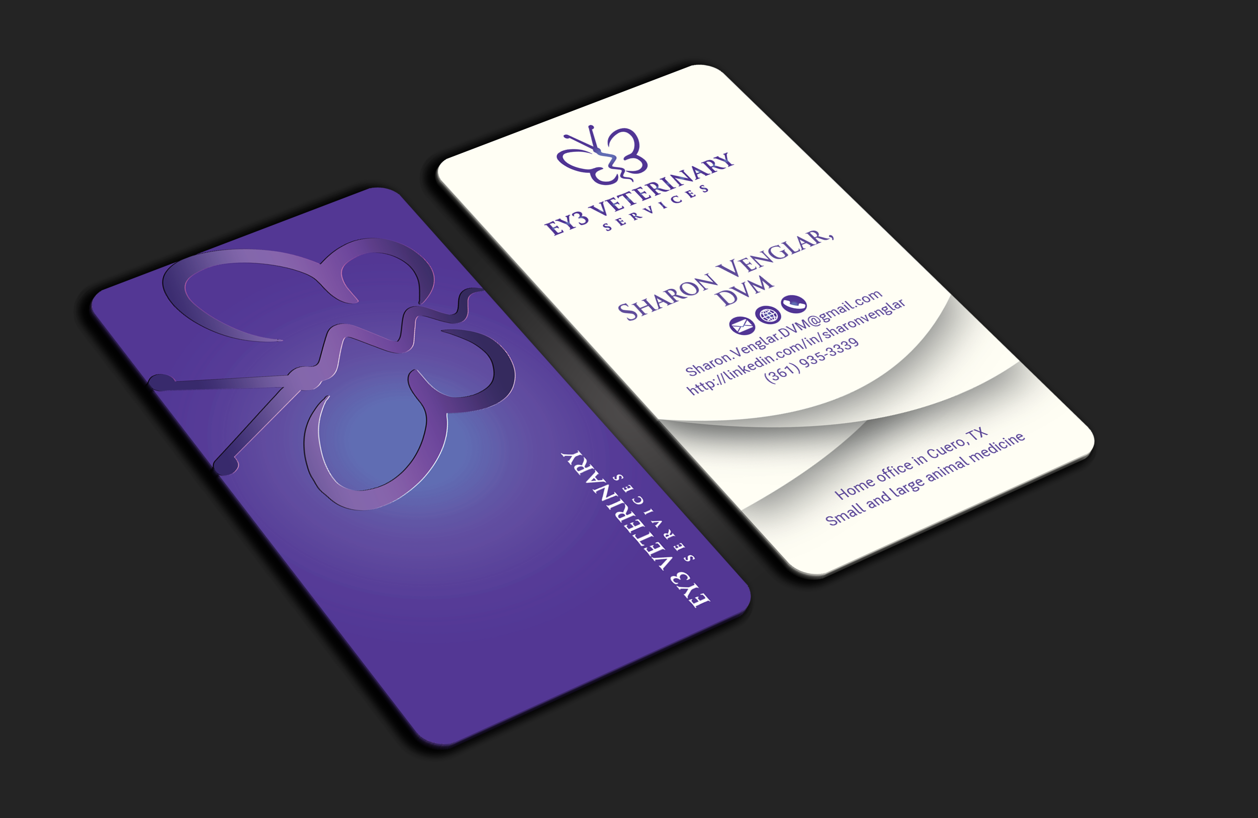 Business Card Design by DesignerShahadat for EY3 Veterinary Services | Design #33197438