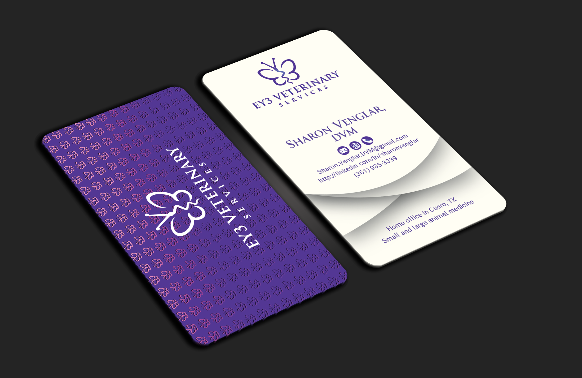 Design de Carte de Visite par DesignerShahadat pour EY3 Veterinary Services | Design #33197439