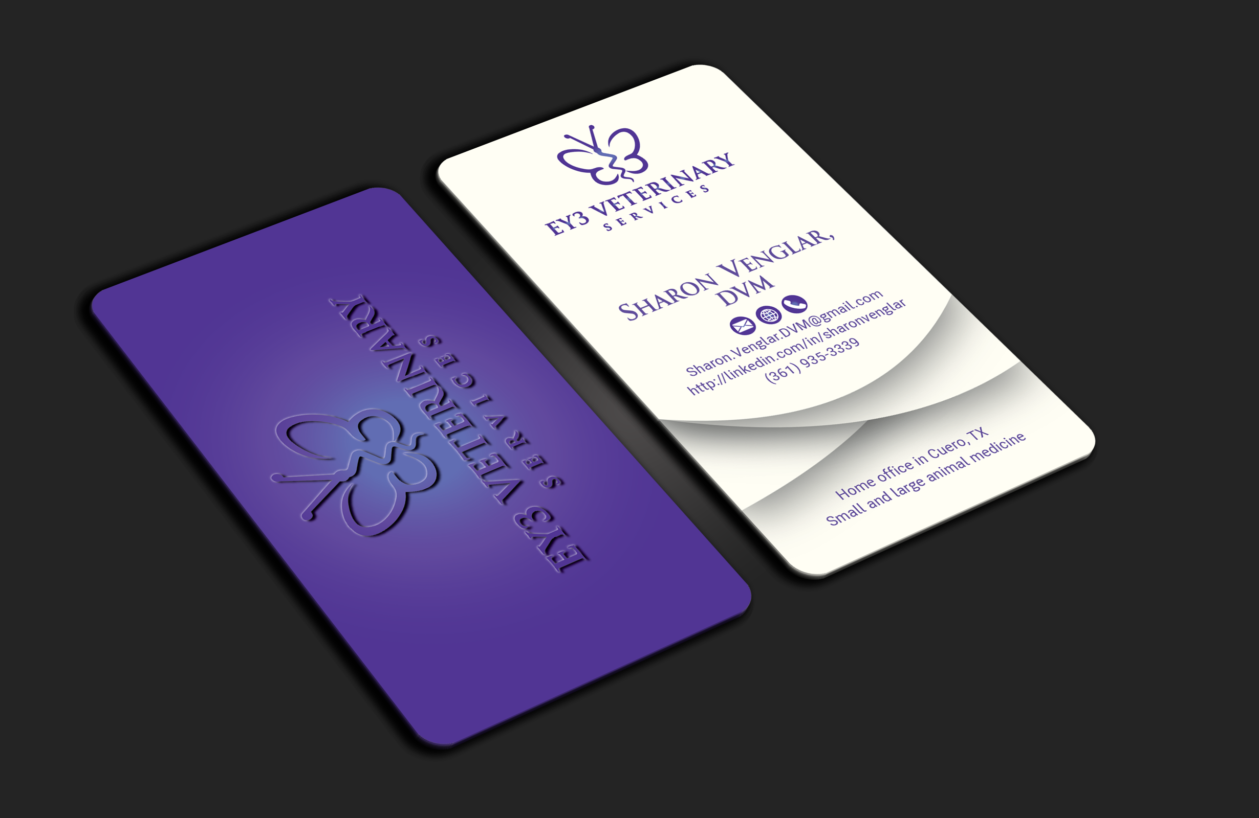 Design de Carte de Visite par DesignerShahadat pour EY3 Veterinary Services | Design #33197442