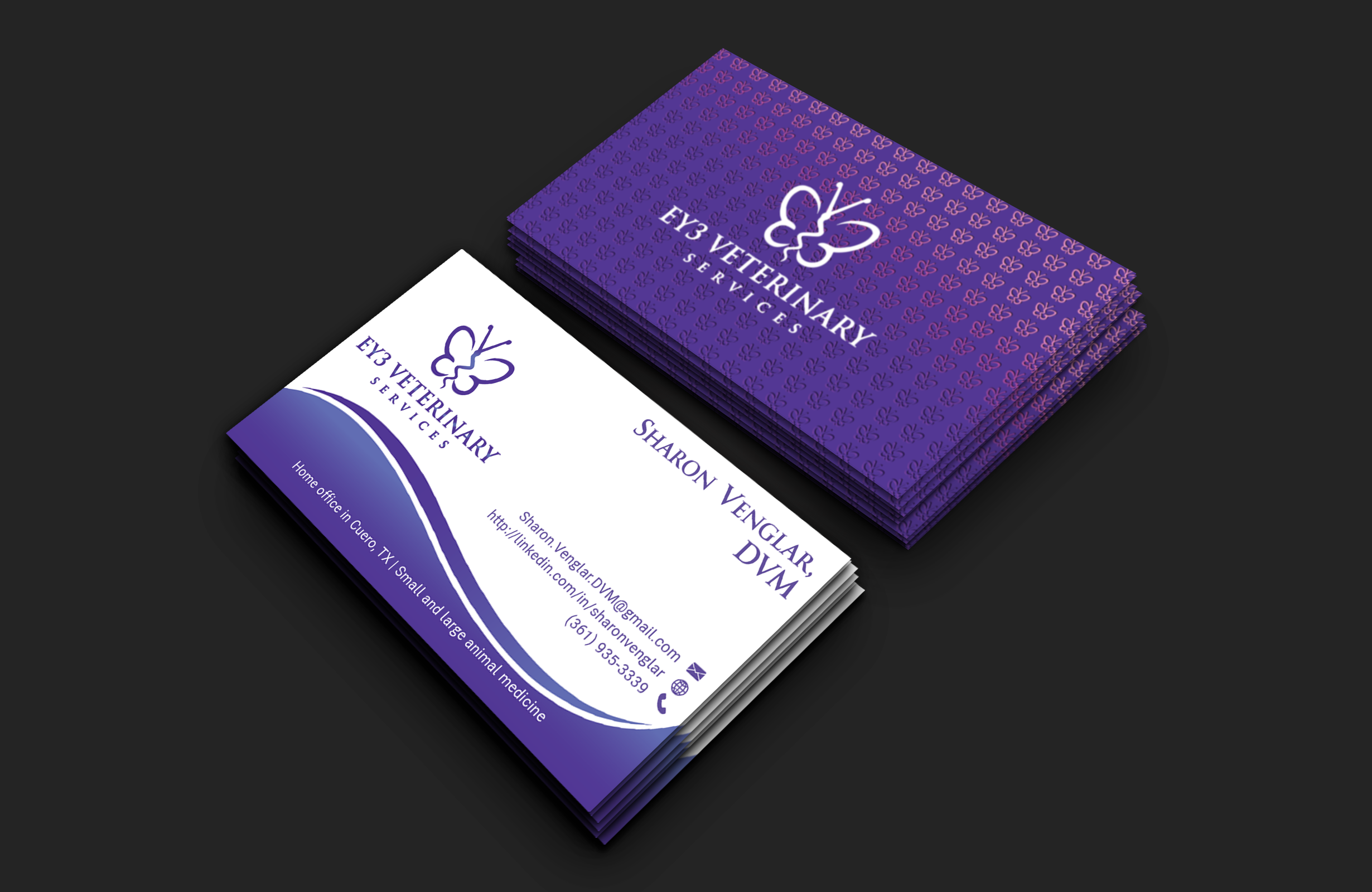Design de Carte de Visite par DesignerShahadat pour EY3 Veterinary Services | Design #33197452
