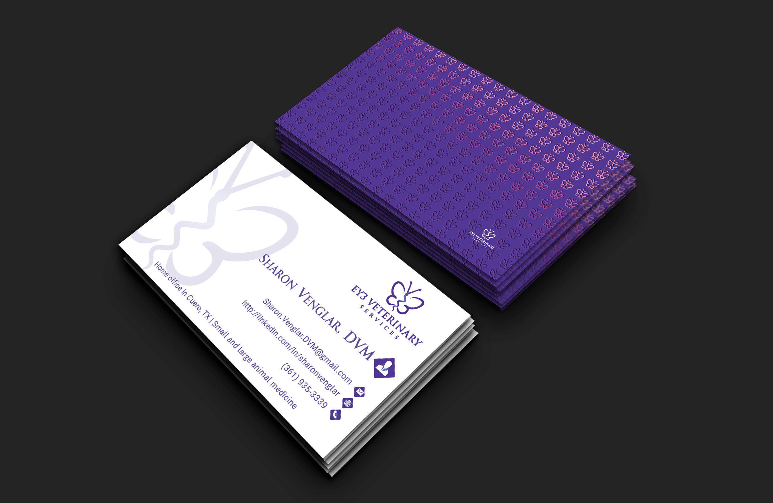 Design de Carte de Visite par DesignerShahadat pour EY3 Veterinary Services | Design #33197453