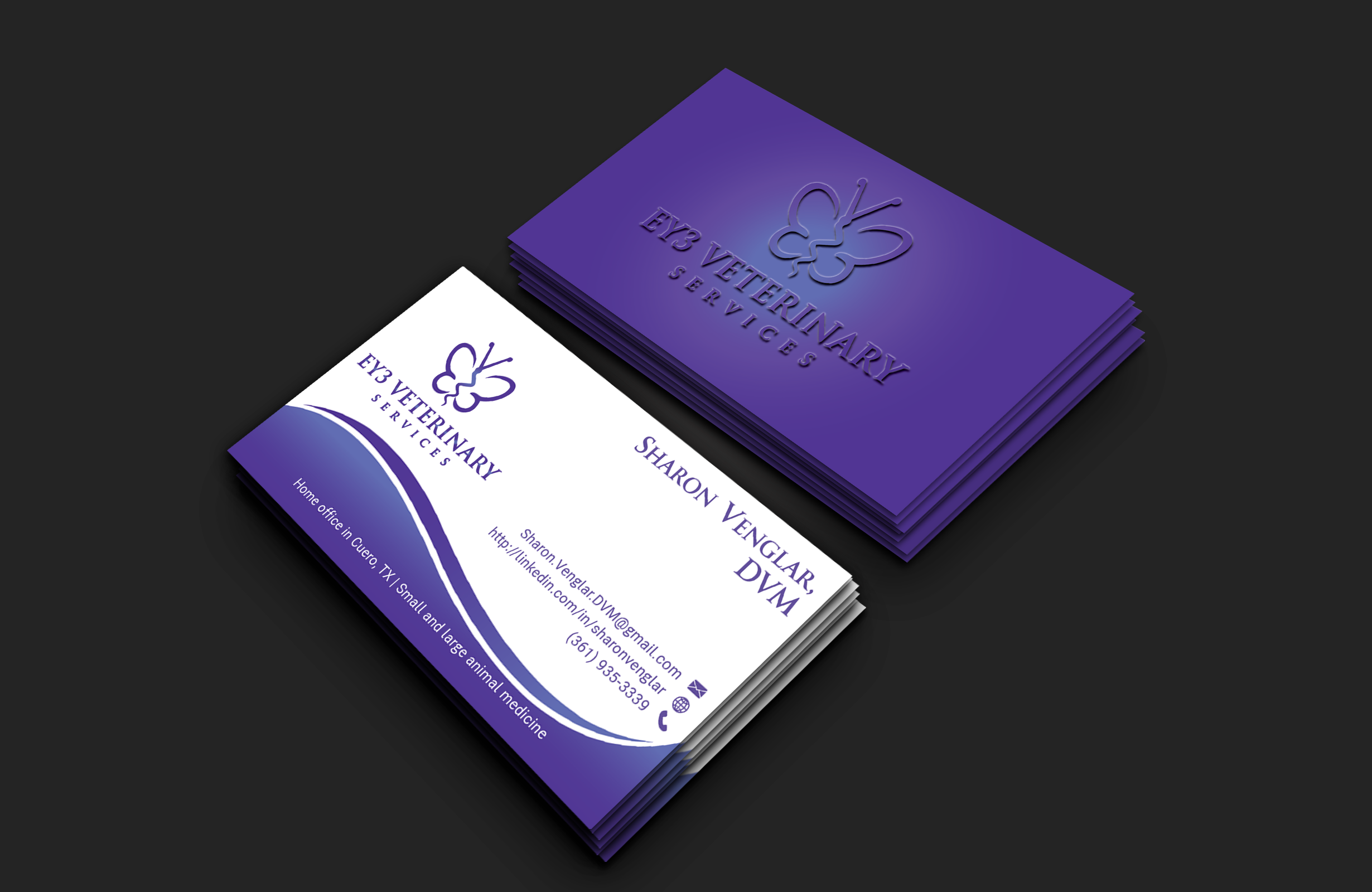 Design de Carte de Visite par DesignerShahadat pour EY3 Veterinary Services | Design #33197455