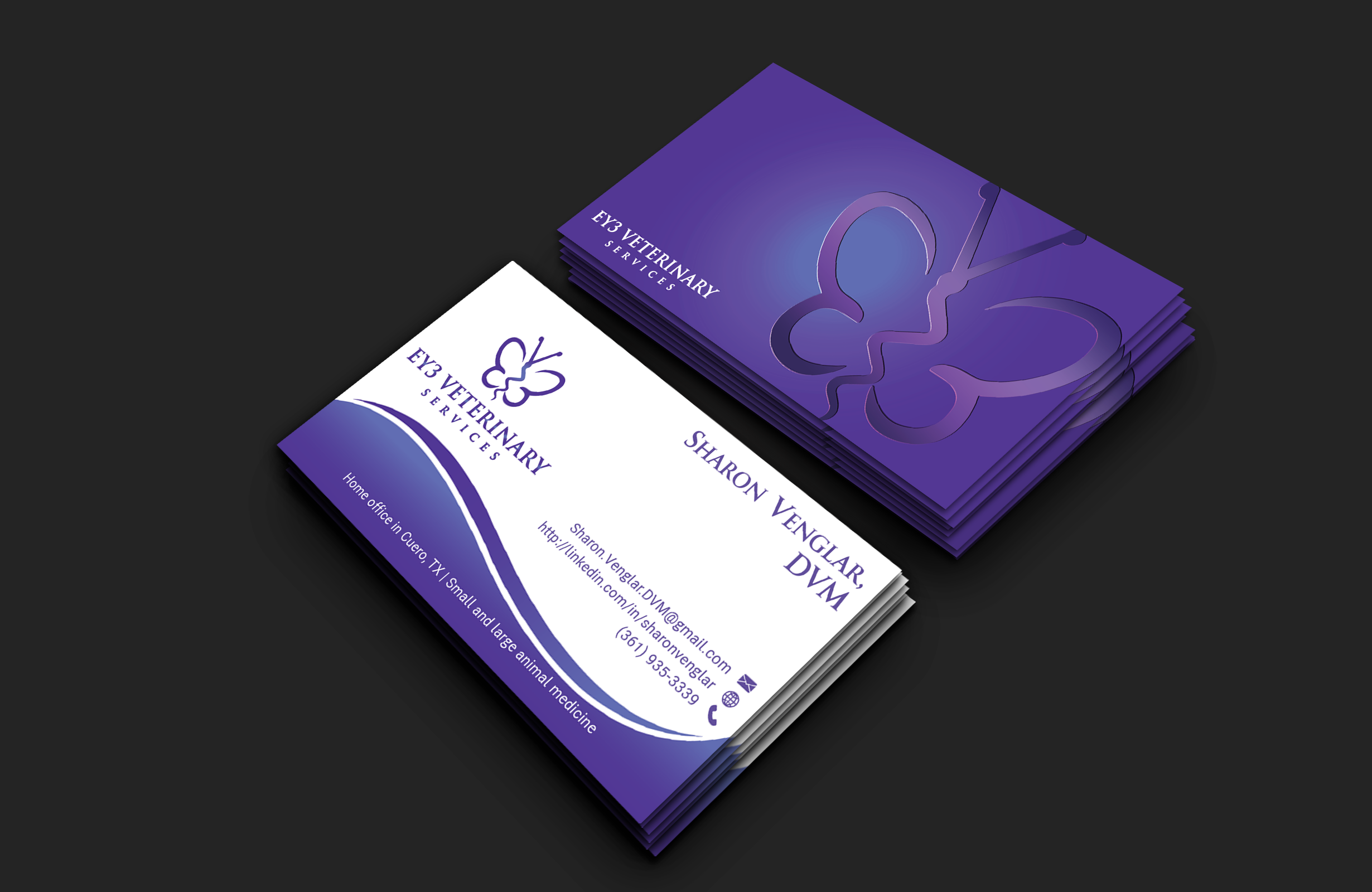 Design de Carte de Visite par DesignerShahadat pour EY3 Veterinary Services | Design #33197462