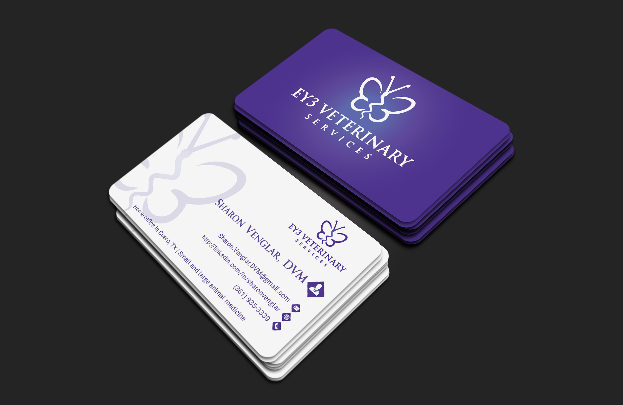 Diseño de Tarjeta de Presentación por DesignerShahadat para EY3 Veterinary Services | Diseño #33197465