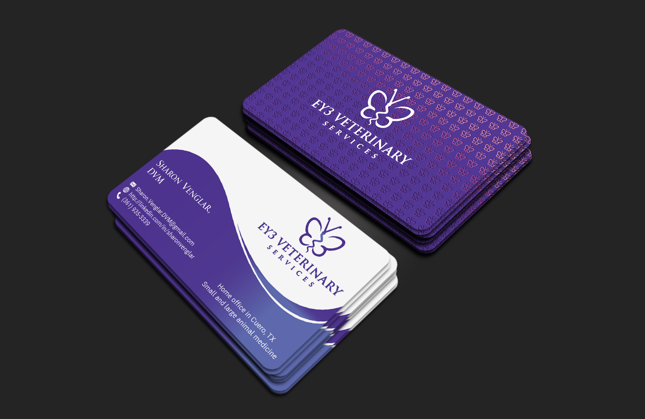 Diseño de Tarjeta de Presentación por DesignerShahadat para EY3 Veterinary Services | Diseño #33199706