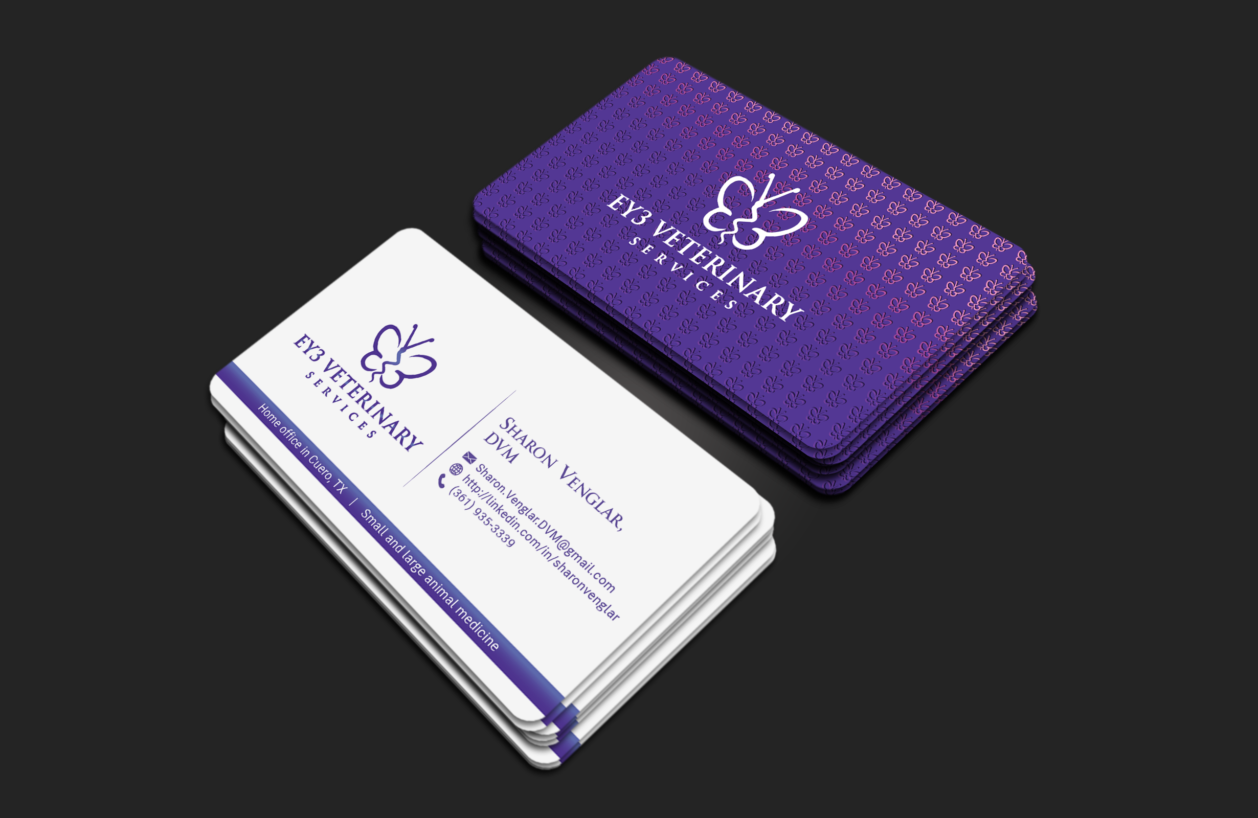 Diseño de Tarjeta de Presentación por DesignerShahadat para EY3 Veterinary Services | Diseño #33199707