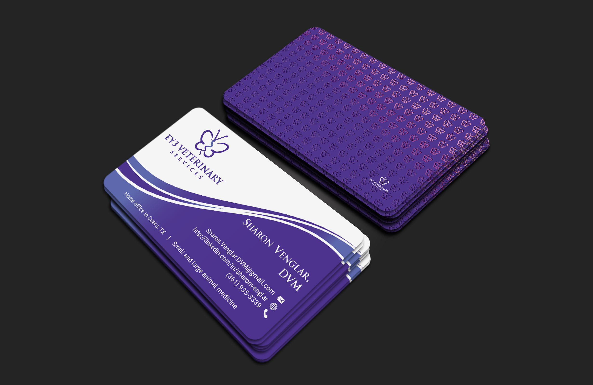 Diseño de Tarjeta de Presentación por DesignerShahadat para EY3 Veterinary Services | Diseño #33199708