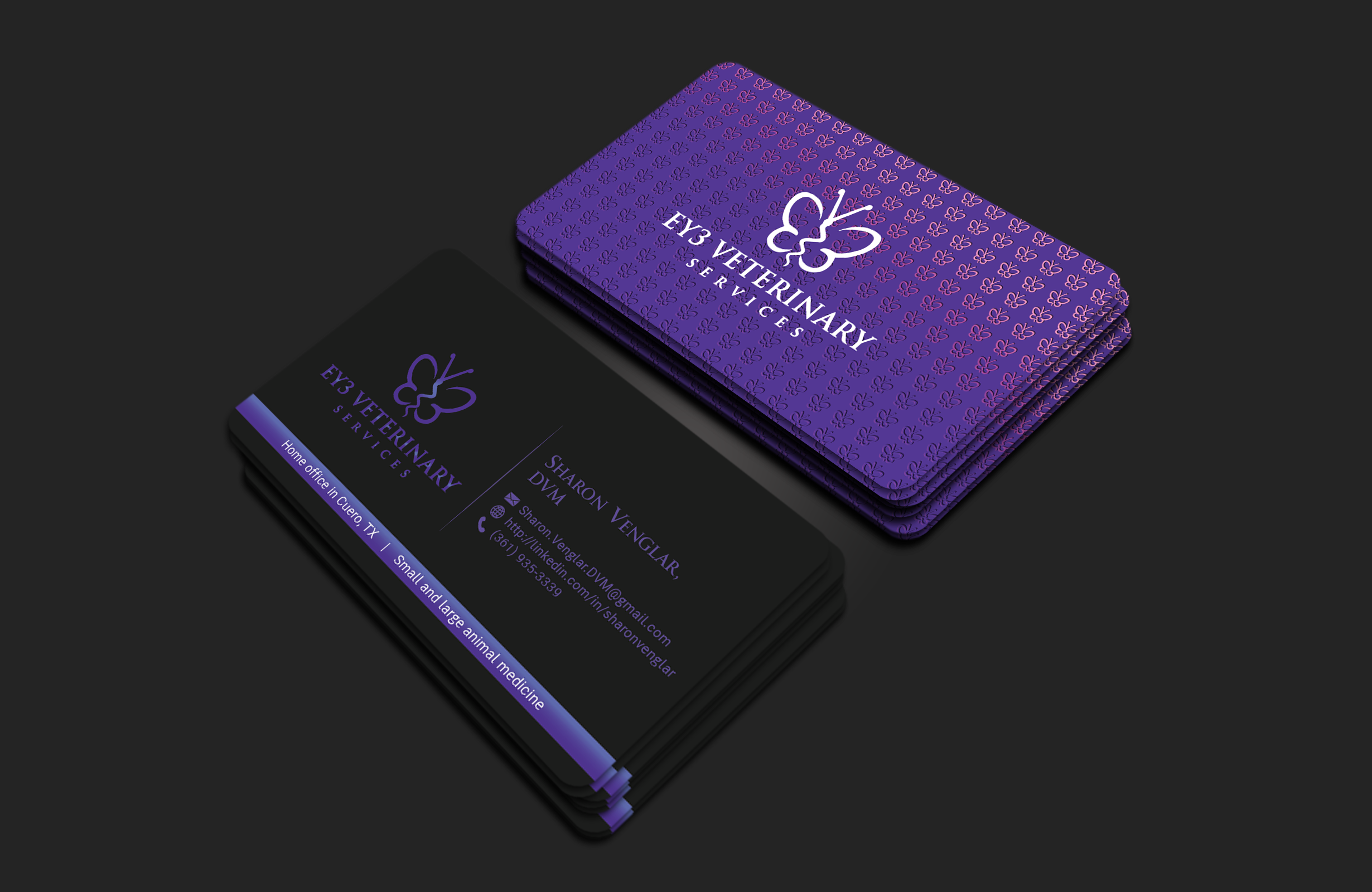 Diseño de Tarjeta de Presentación por DesignerShahadat para EY3 Veterinary Services | Diseño #33199711