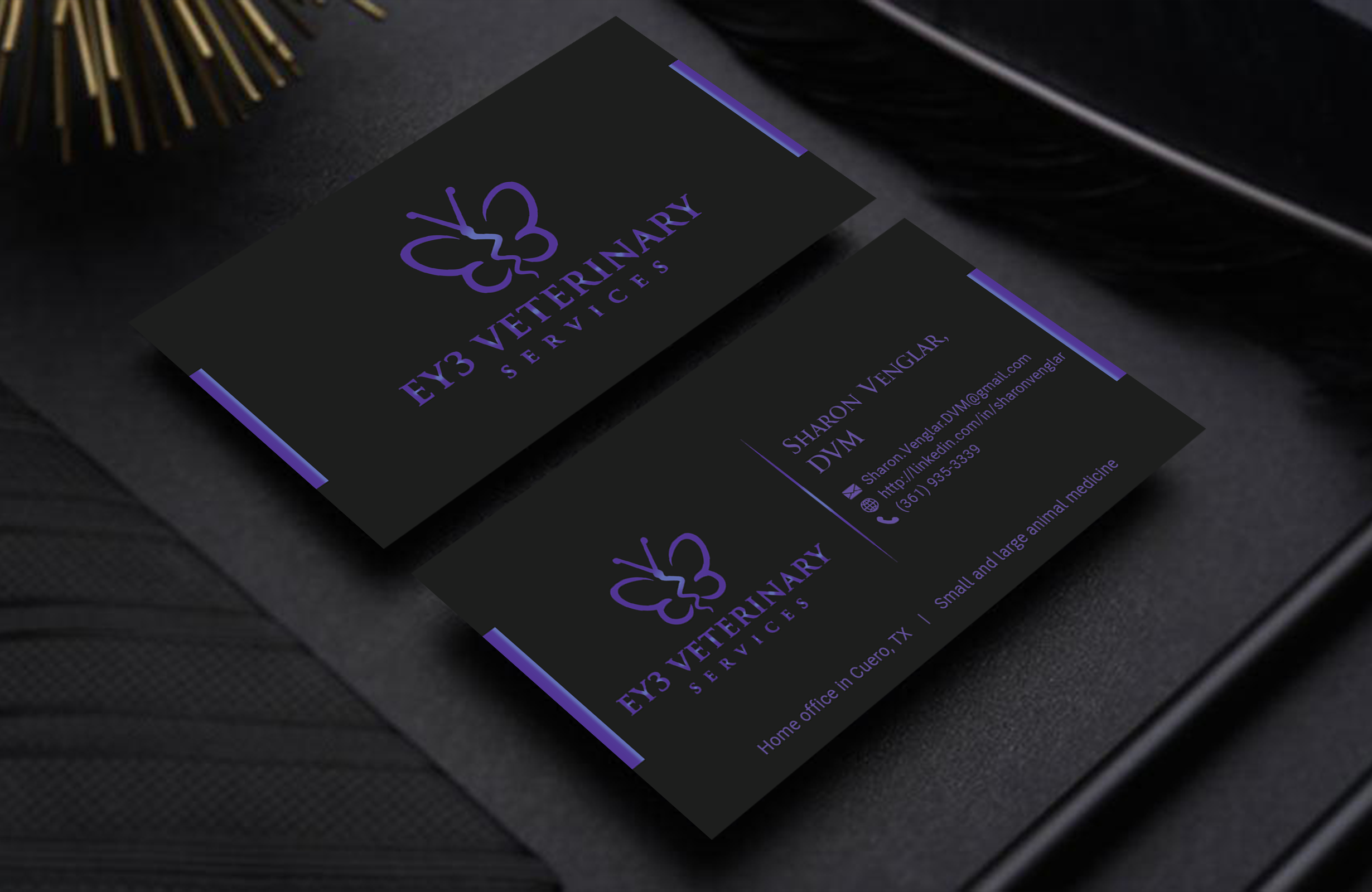 Business Card Design by DesignerShahadat for EY3 Veterinary Services | Design #33200059