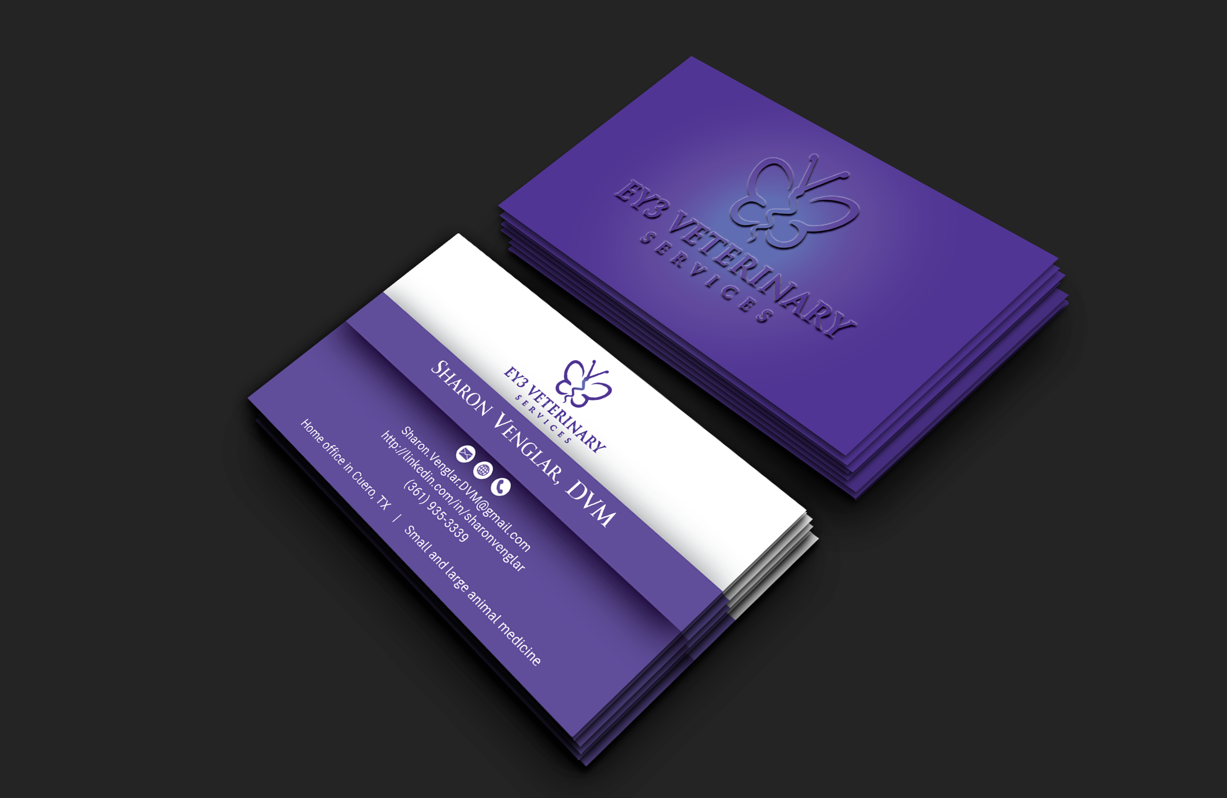 Visitenkarten-Design von DesignerShahadat für EY3 Veterinary Services | Design #33200064