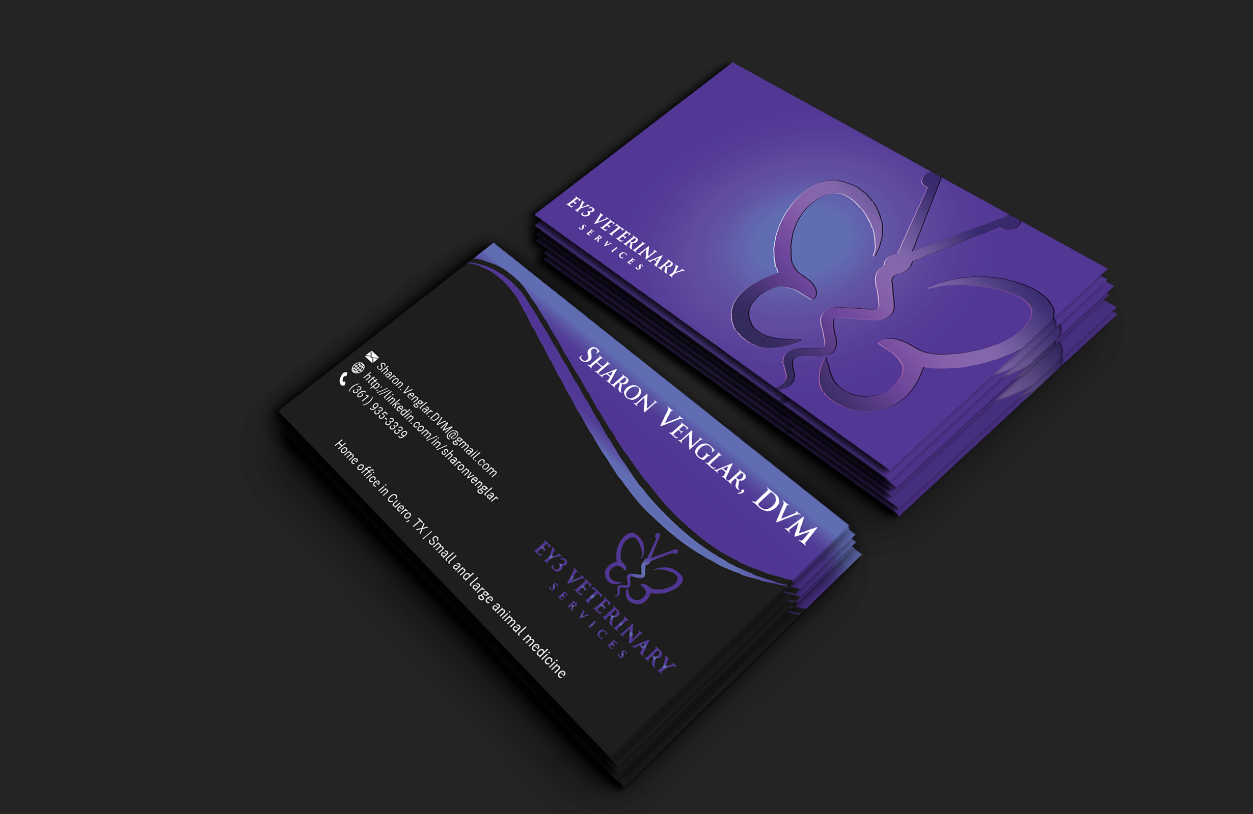 Visitenkarten-Design von DesignerShahadat für EY3 Veterinary Services | Design #33207661