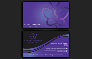 Business Card Design by DesignerShahadat for EY3 Veterinary Services | Design: #33209094