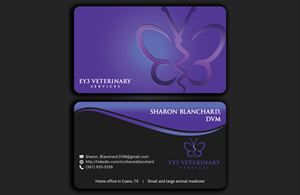 Business Card Design by DesignerShahadat for EY3 Veterinary Services | Design: #33209123