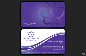Business Card Design by DesignerShahadat for EY3 Veterinary Services | Design: #33209281