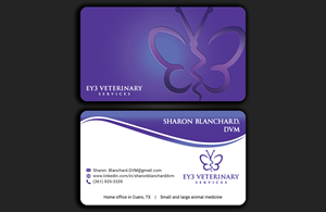 Business Card Design by DesignerShahadat for EY3 Veterinary Services | Design: #33214086