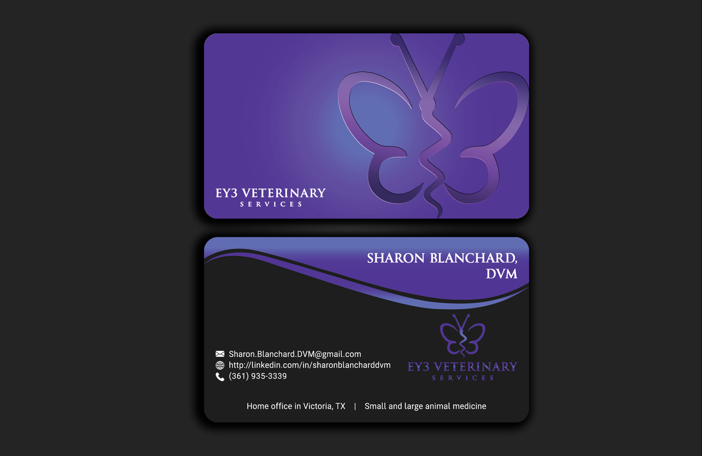 Business Card Design by DesignerShahadat for EY3 Veterinary Services | Design #33249382