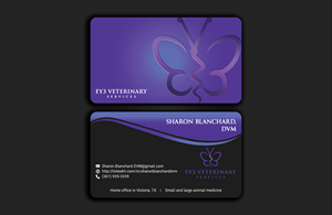 Business Card Design by DesignerShahadat for EY3 Veterinary Services | Design: #33251265