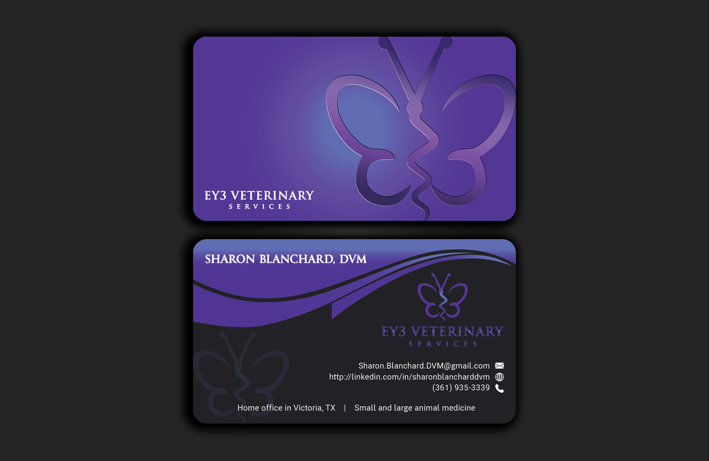 Business Card Design by DesignerShahadat for EY3 Veterinary Services | Design #33251288