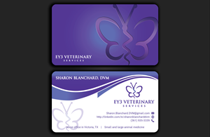 Business Card Design by DesignerShahadat for EY3 Veterinary Services | Design: #33315987