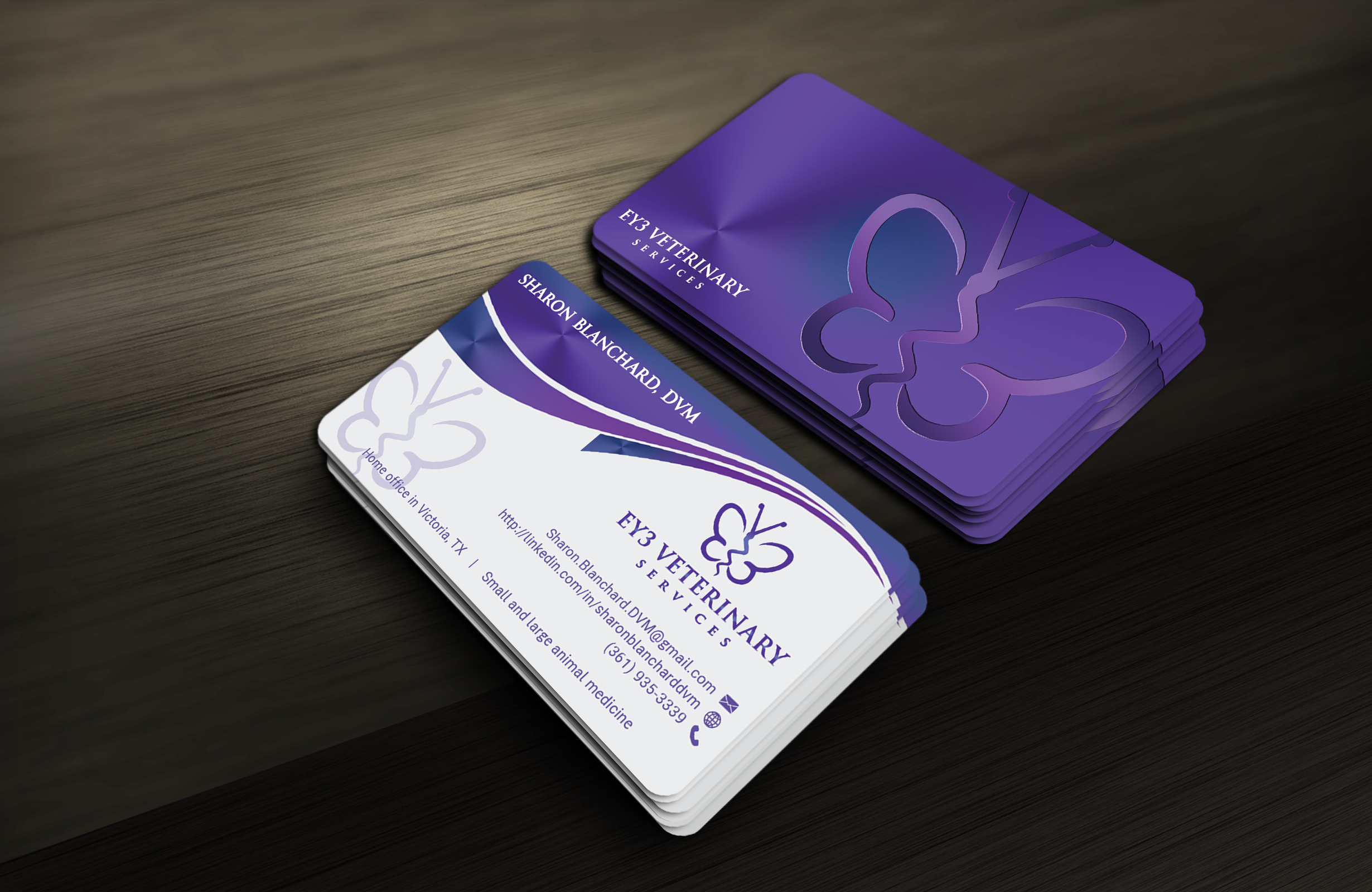 Business Card Design by DesignerShahadat for EY3 Veterinary Services | Design #33316253