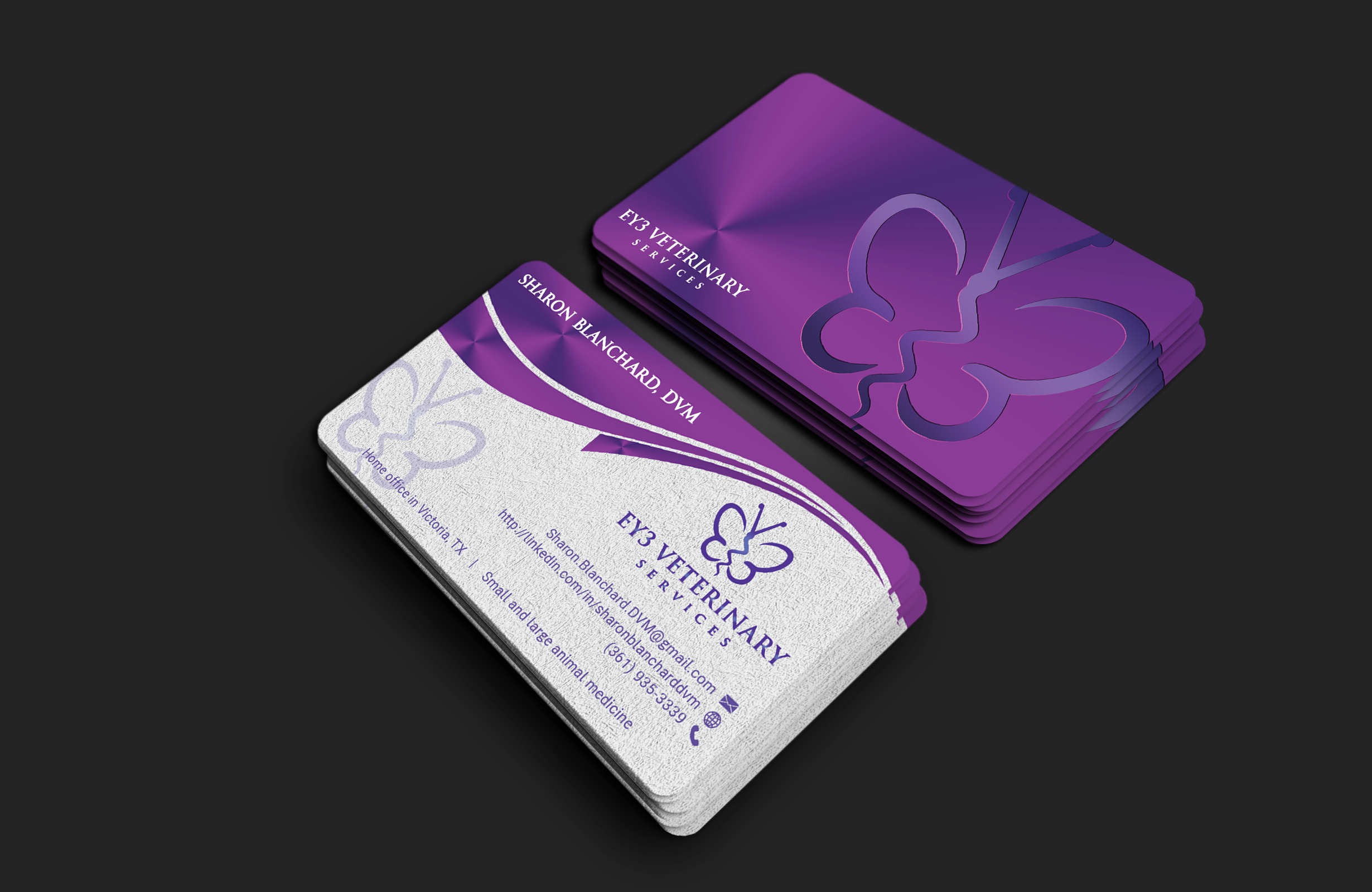 Diseño de Tarjeta de Presentación por DesignerShahadat para EY3 Veterinary Services | Diseño #33316420