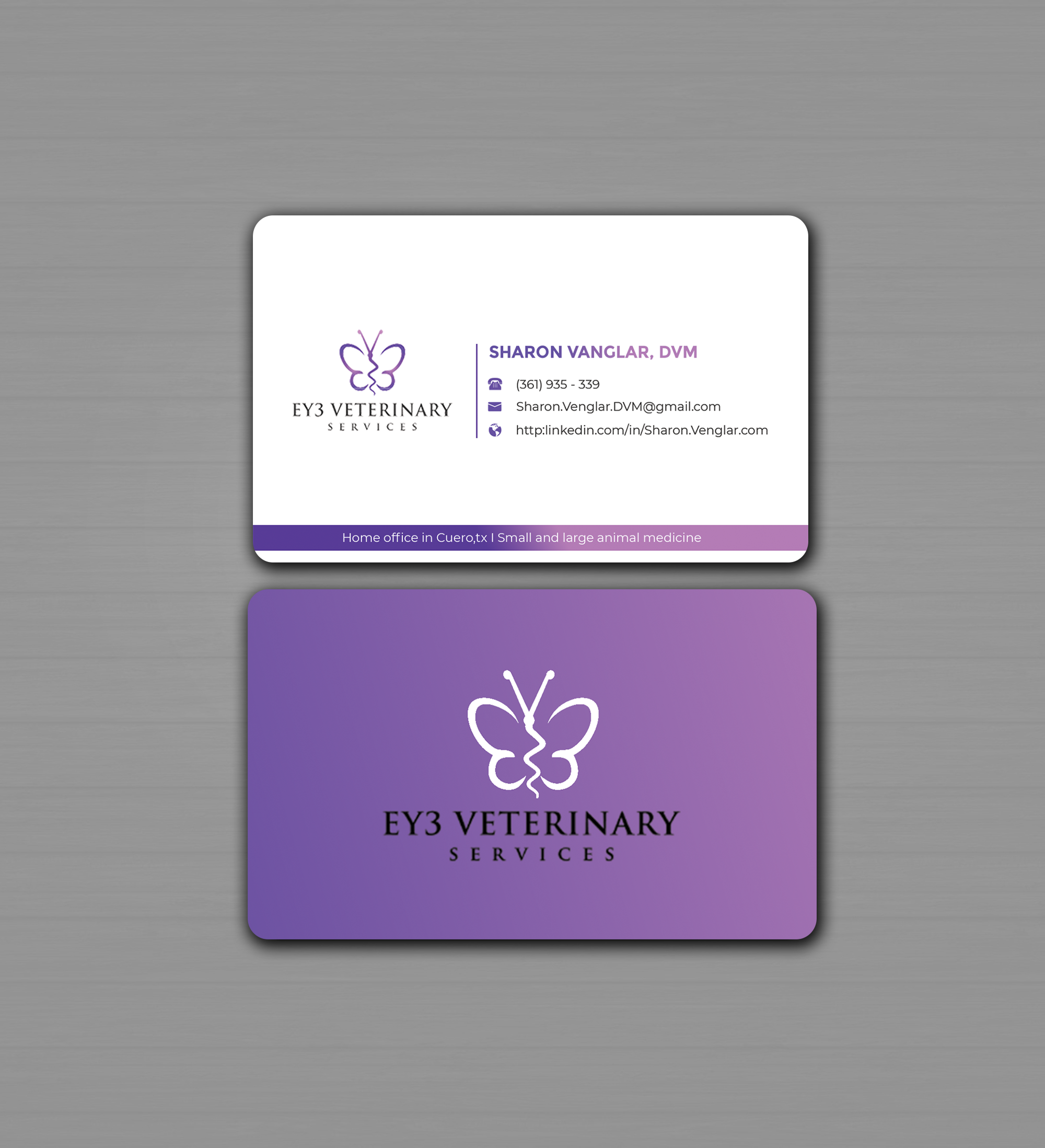 Diseño de Tarjeta de Presentación por Innovative Graphix para EY3 Veterinary Services | Diseño #33198583