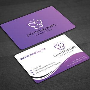 Business Card Design by Innovative Graphix for EY3 Veterinary Services | Design: #33198600