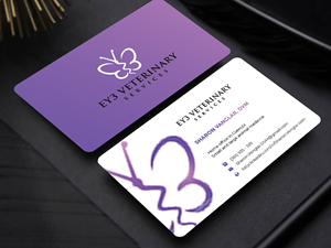 Business Card Design by Innovative Graphix for EY3 Veterinary Services | Design: #33198694
