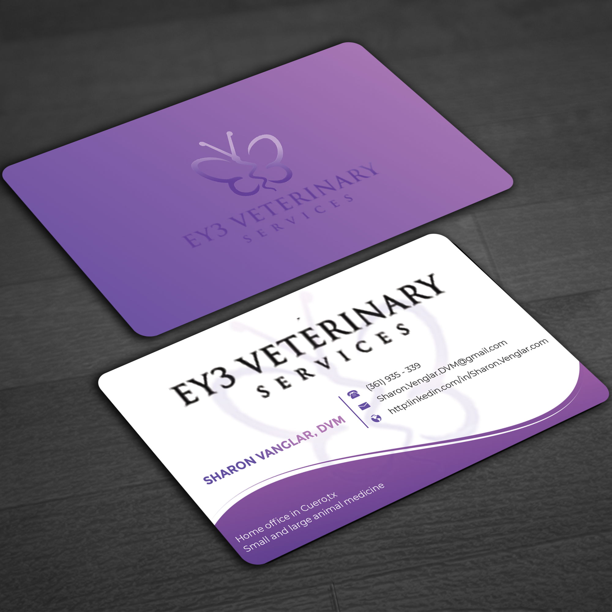 Design de Carte de Visite par Innovative Graphix pour EY3 Veterinary Services | Design #33198797