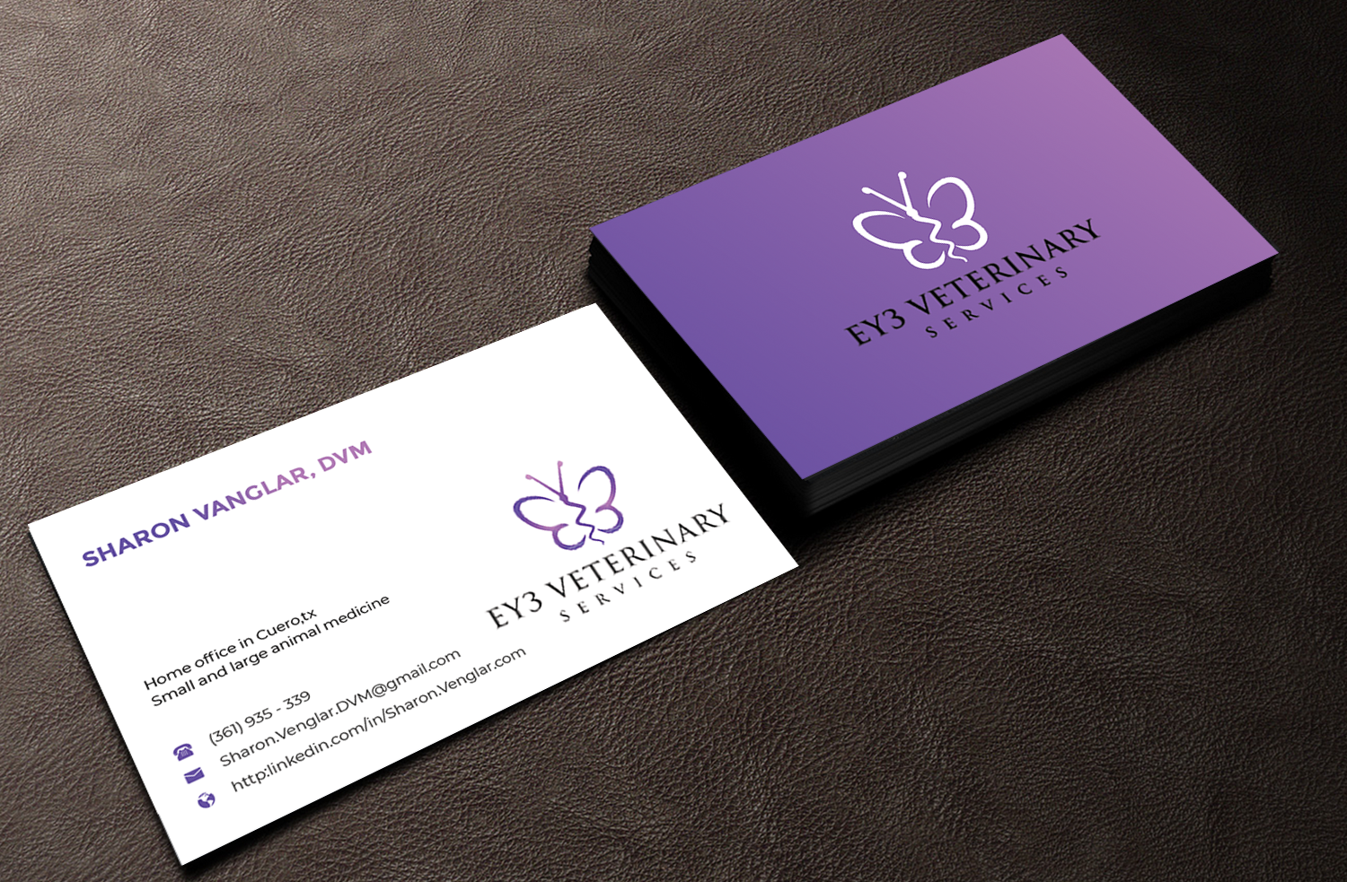 Design de Carte de Visite par Innovative Graphix pour EY3 Veterinary Services | Design #33198798