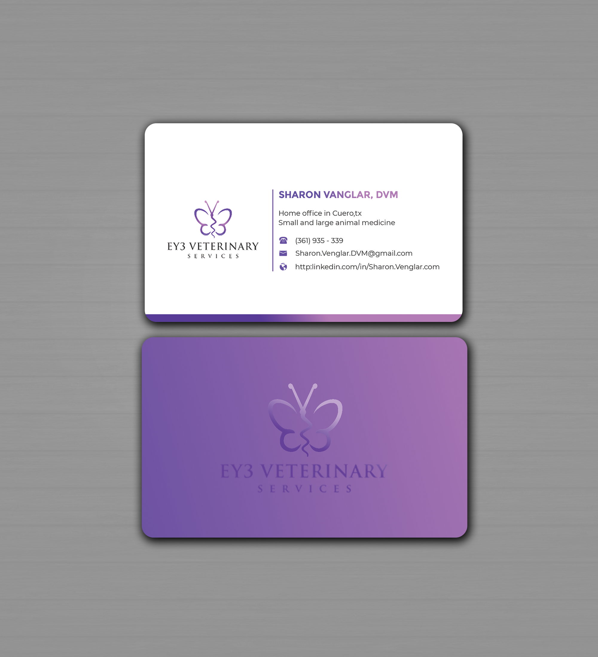Visitenkarten-Design von Innovative Graphix für EY3 Veterinary Services | Design #33198804