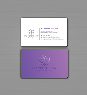 Visitenkarten-Design von Innovative Graphix für EY3 Veterinary Services | Design: #33198807