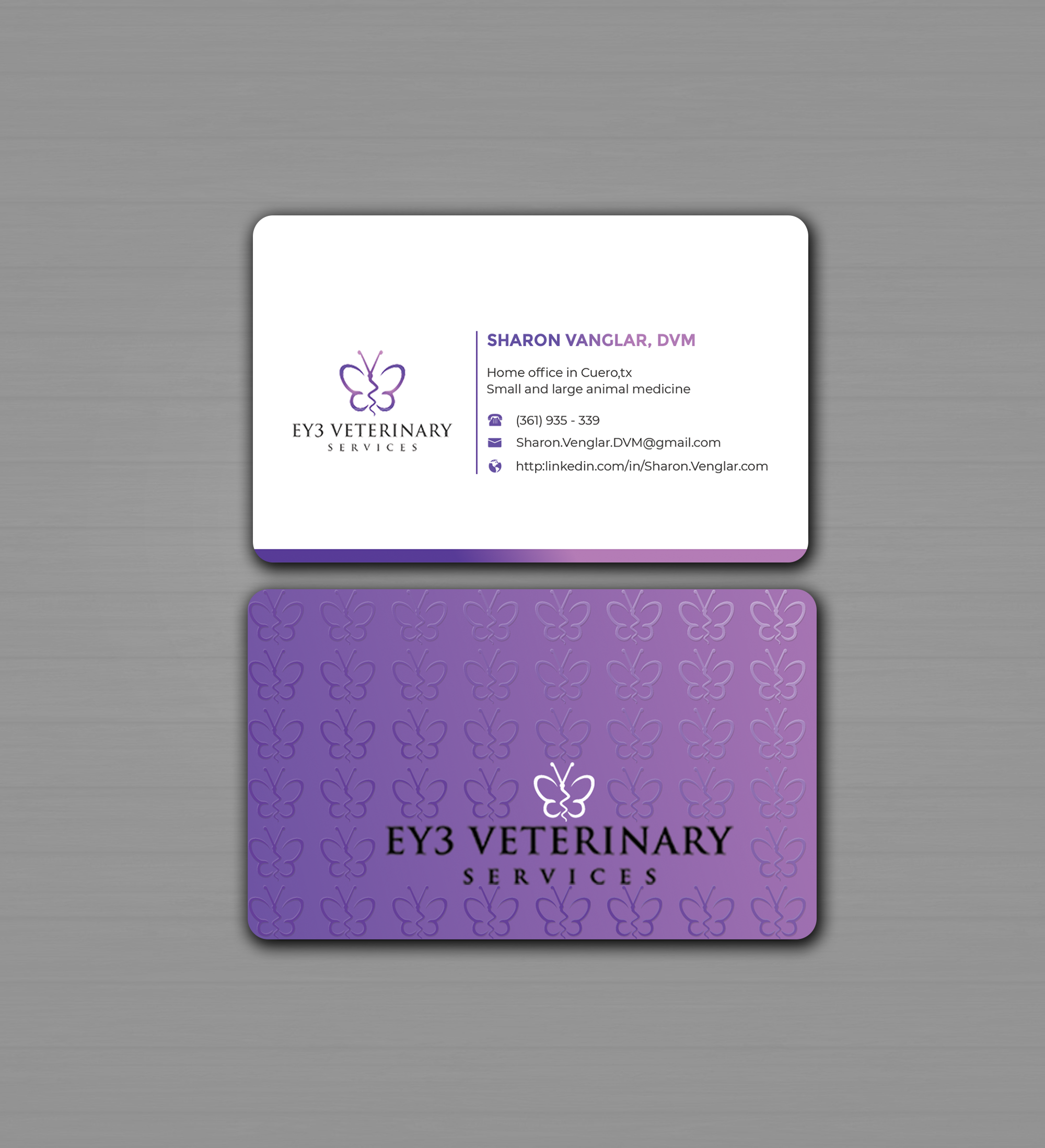 Visitenkarten-Design von Innovative Graphix für EY3 Veterinary Services | Design #33198916