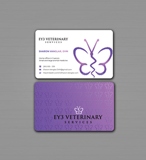 Visitenkarten-Design von Innovative Graphix für EY3 Veterinary Services | Design: #33198917
