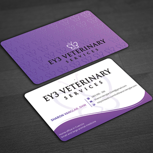 Visitenkarten-Design von Innovative Graphix für EY3 Veterinary Services | Design: #33198918